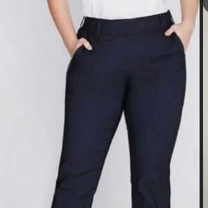 Lane Bryant The Lena Womens Curvy Fit Stretch Straight Pants Size 24